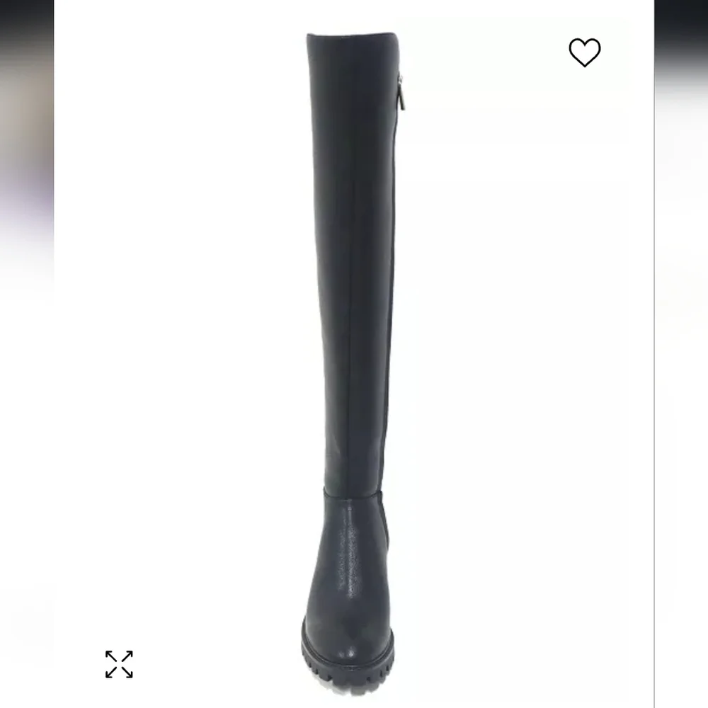 Kenneth Cole New York Riva Over-The-Knee Stretch Calf Boots Sz 8.5 Retail $199